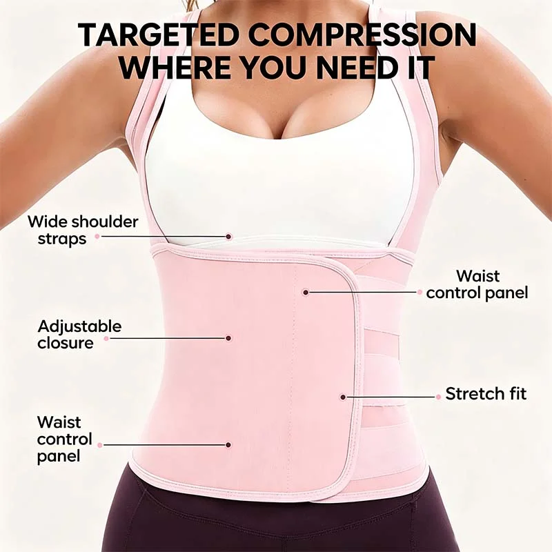 Women's Sweat Compression Shapewear Vest With Sculpting Fit
