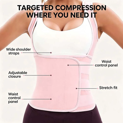Women's Sweat Compression Shapewear Vest With Sculpting Fit