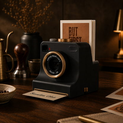 Mechanical Latte Art Camera – Press the Shutter & Create Café-Style Coffee Art☕️
